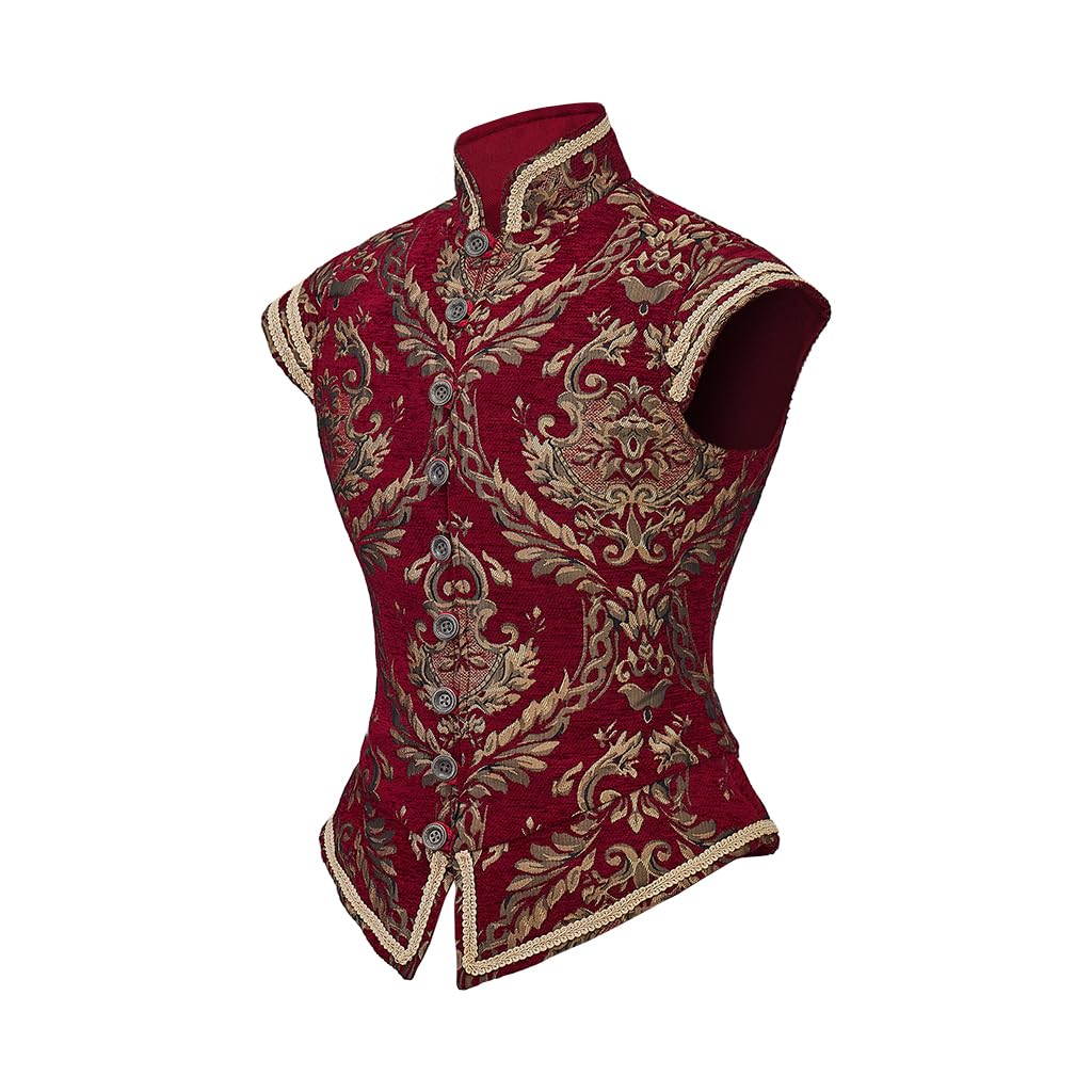 Renaissance Tudor Elizabethan Embroidered Vest