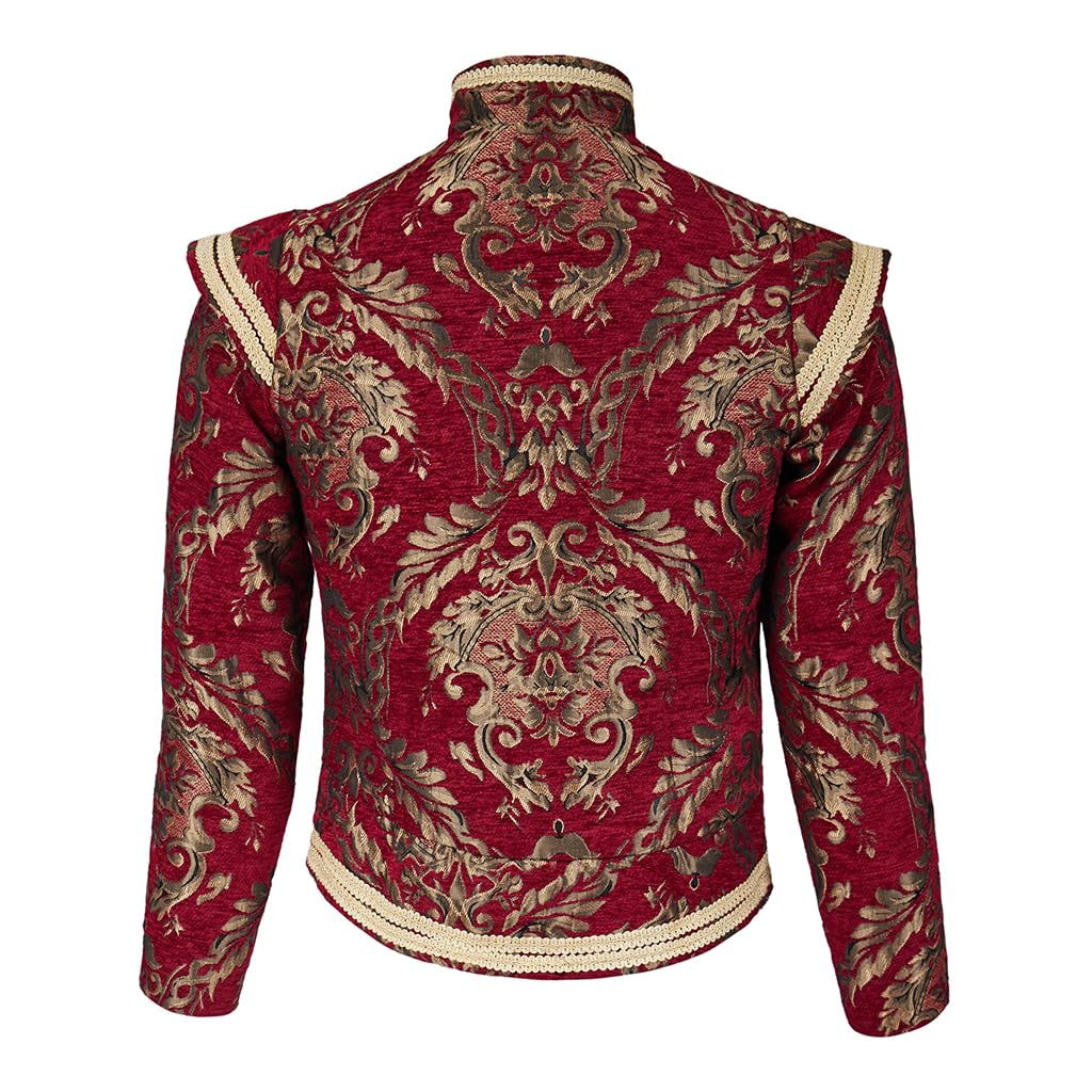 Tudor Elizabethan jacket Coat Period Noble King Colonial Costume