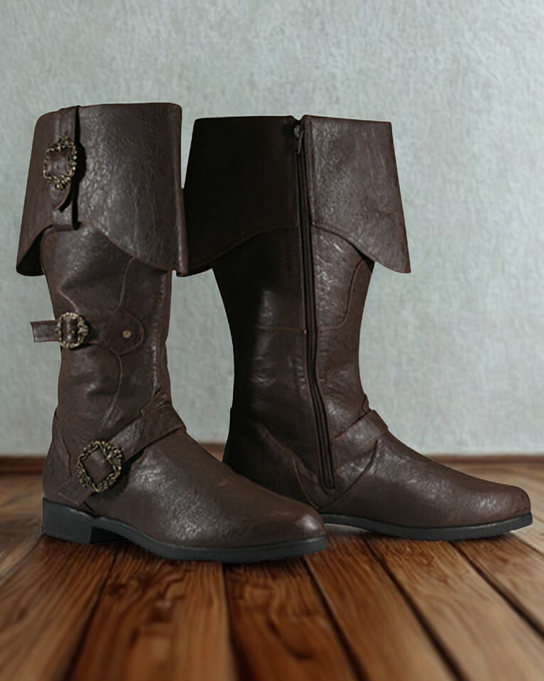 Medieval Adventure Buckled Boots