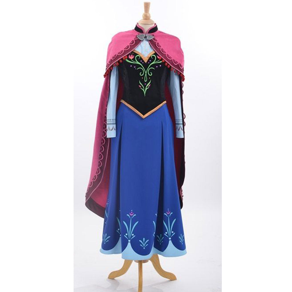 Anna Princess Cosplay Costume Dress Adult Size