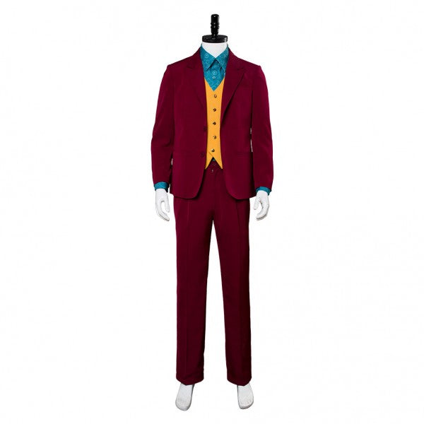 Joker 2019 Red Suit Outfit Full Cosplay Costume