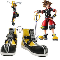 Kingdom Hearts Sora Shoes Yellow Cosplay Boots