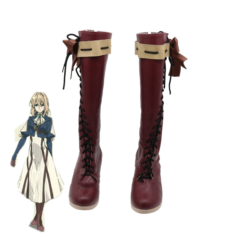 Violet Evergarden Cosplay Shoes Anime Women Boots