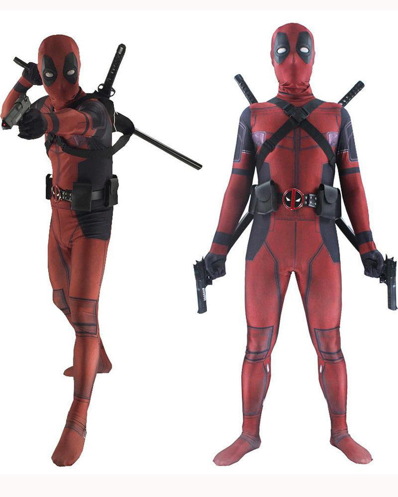 2020 Deadpool Cosplay Costume Bodysuits Suit For Adults and Kids Spandex Zentai 3D Style