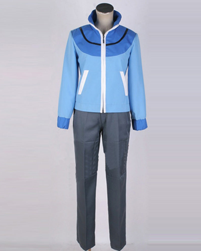 Pokemon Hilbert Touya Cosplay Costume Jacket Coat