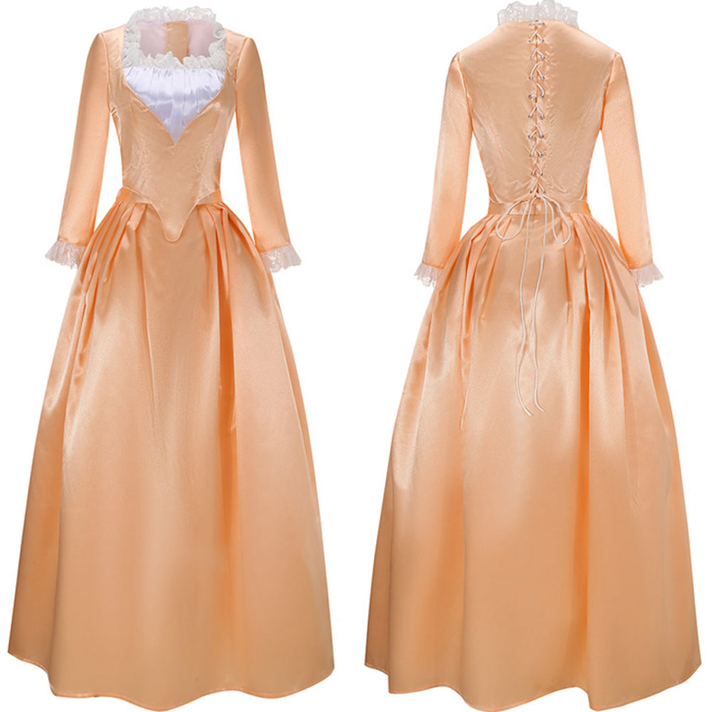 Hamilton Angelica Dance Orange Cosplay Costume Dress