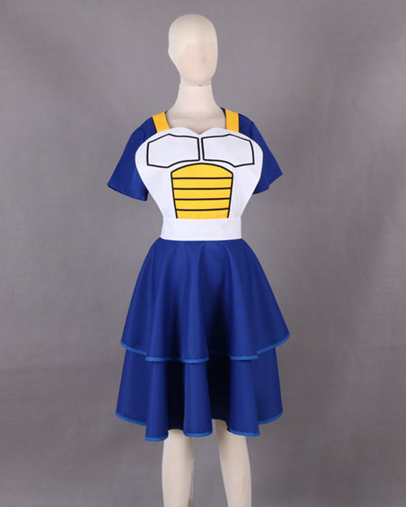Dragon Ball Vegeta Female Dress Cosplay Costume