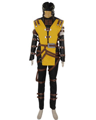 Mortal Kombat Scorpion Hanzo Hasashi Cosplay Costume