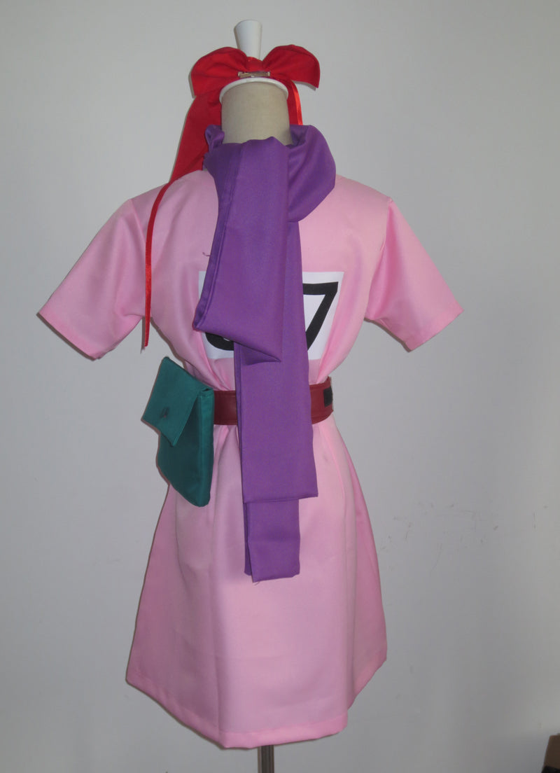 Dragon Ball Z Bulma Cosplay Costume Pink Dress