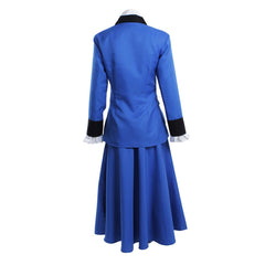 Mary Poppins Cosplay Costume Women Blue Dress