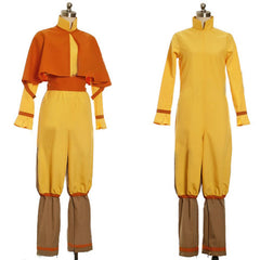 Aang Cosplay Costume Yellow Jumpsuit