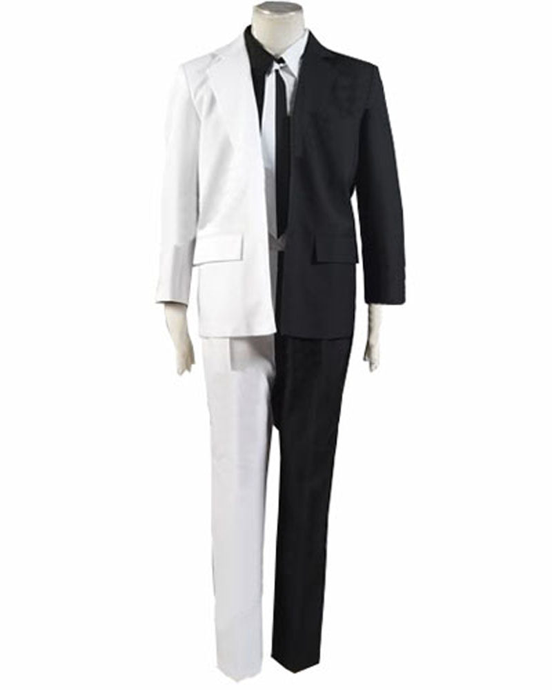 Harvey Dent Two Face Black White Tuxedo Cosplay Costume