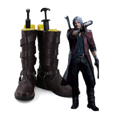 Devil May Cry 5 Dante Cosplay Shoes Brown Boots