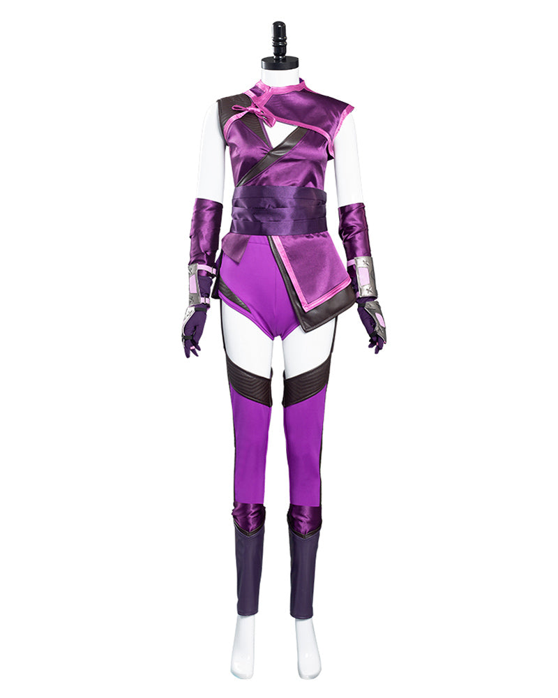 Mortal Kombat Mileena Cosplay Purple Costume
