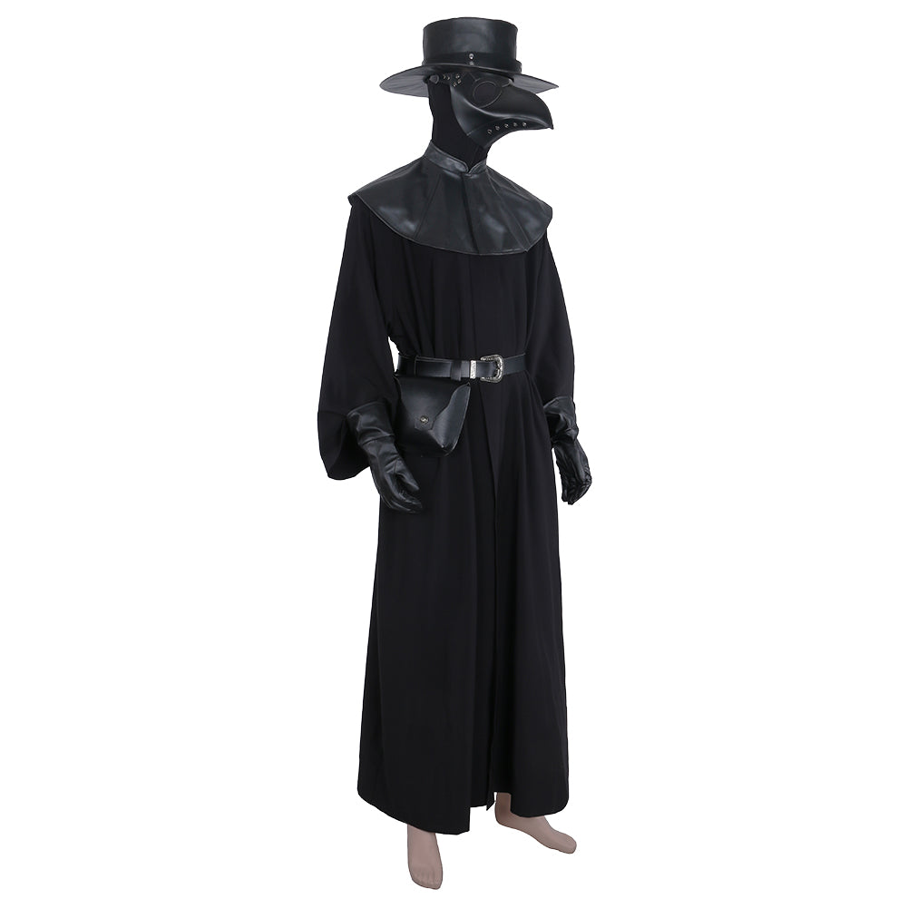 Steampunk Plague Doctor Cosplay Costume Outfit