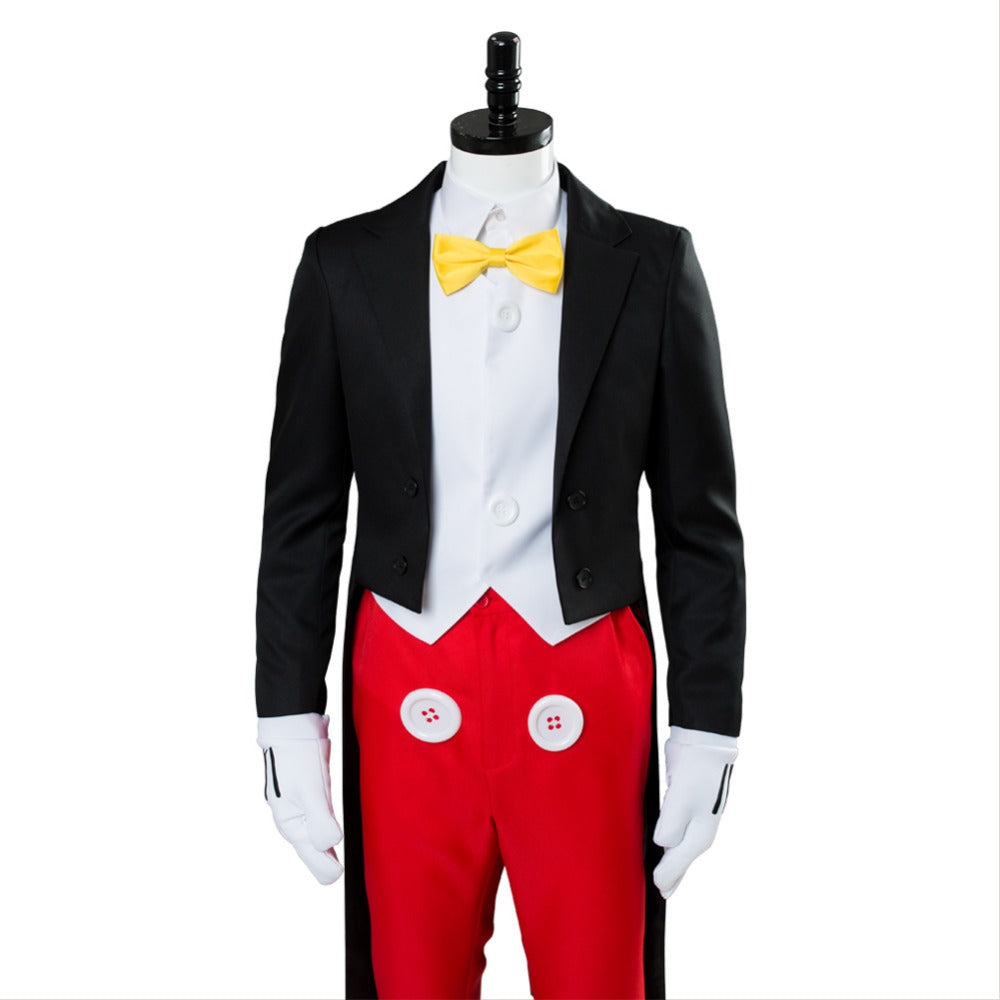Mickey Mouse Tuxedo Cosplay Costume For Adult