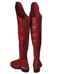 Supergirl Cosplay Boots Kara Zor-El Danvers Boots Red Shoes