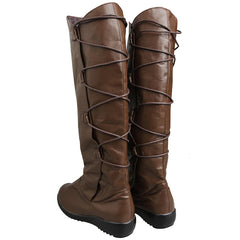 Star Wars 8 The Last Jedi Rey Brown Shoes Cosplay Boots