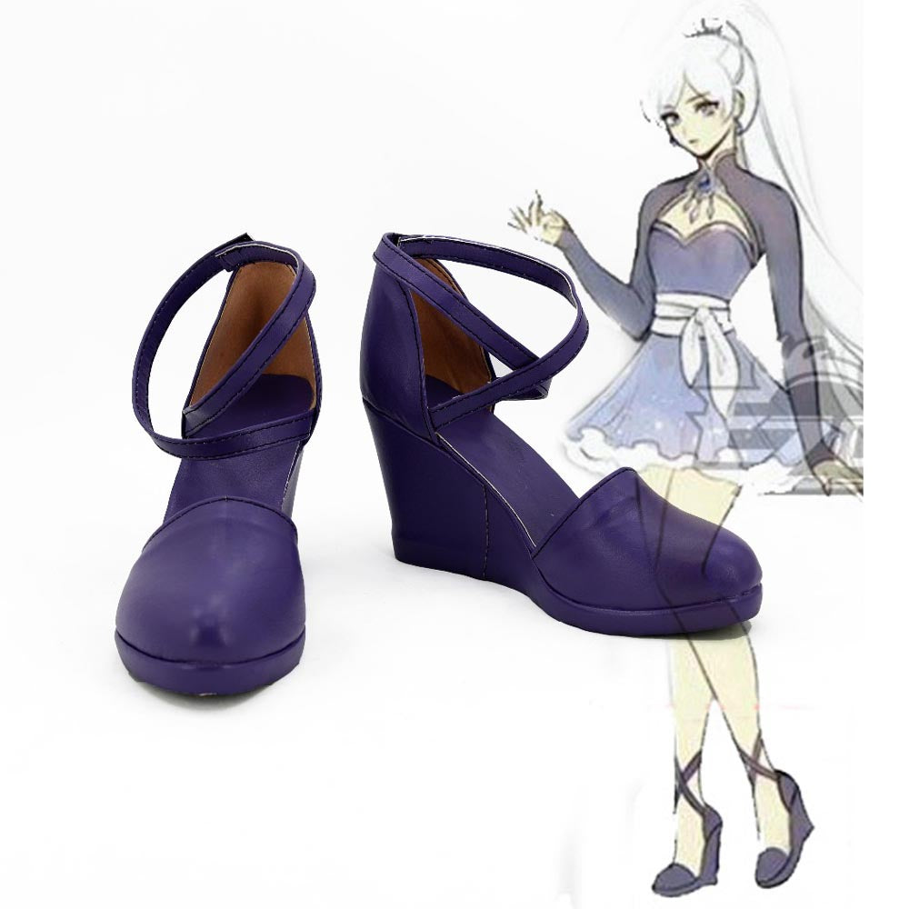 RWBY Weiss Schnee Cosplay Boots Anime Shoes For Women Girls