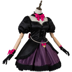 OW D.VA DVA Hana Song Cosplay Costume Black Cat Officer Dress