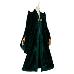 Magic Minerva McGonagall Cosplay Costume Green Cloak