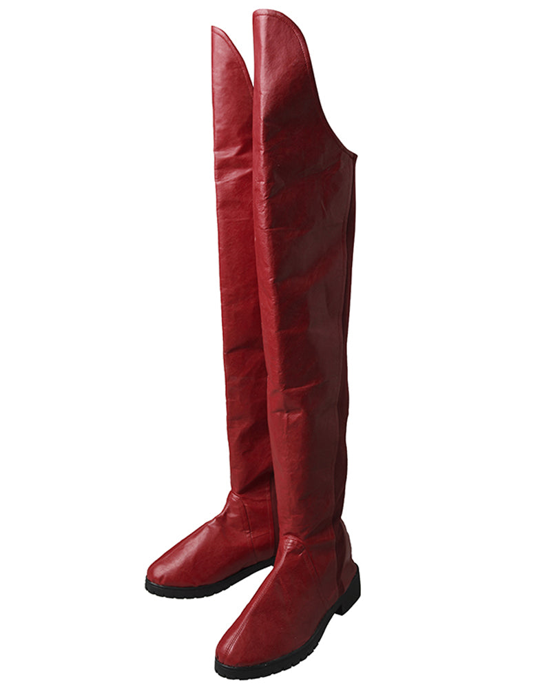 Supergirl Cosplay Boots Kara Zor-El Danvers Boots Red Shoes
