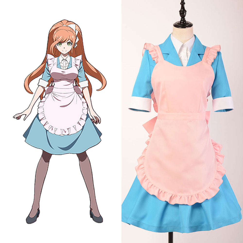 The End of Hope's Peak Academy Chisa Yukizome Maid Cosplay Costume