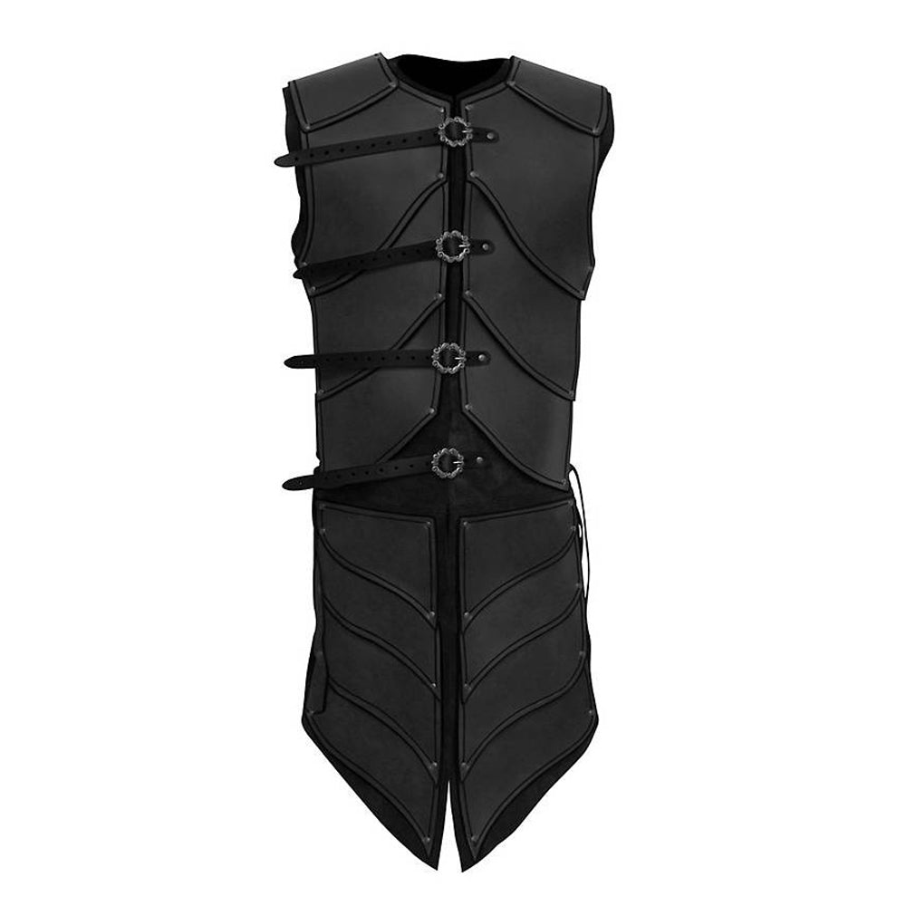 Mens Medieval Renaissance Vest Sleeveless Jacket