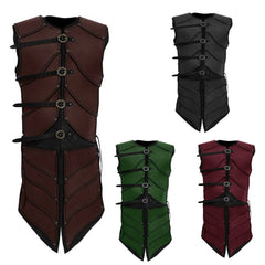 Mens Medieval Renaissance Vest Sleeveless Jacket