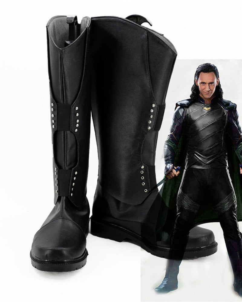 Loki Cosplay Boots Shoes Custom Made
