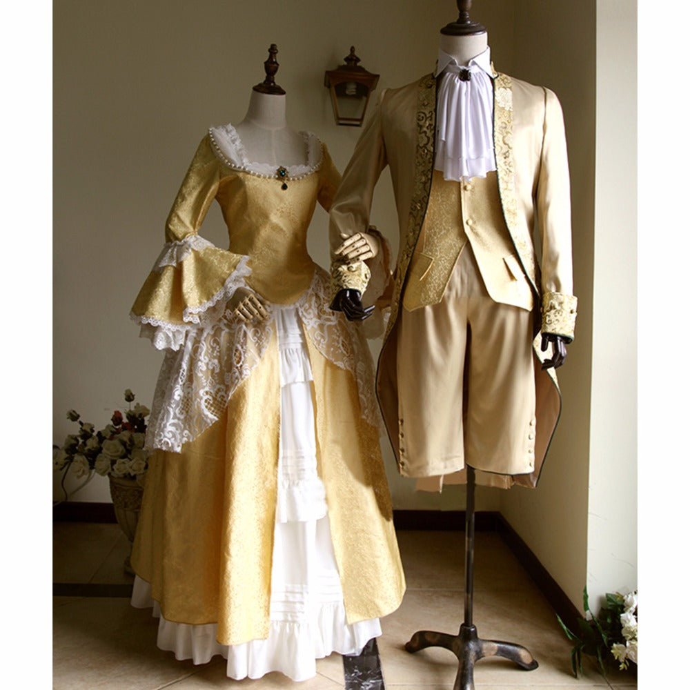 Victorian Elegant Gothic Aristocrat 18th Century Cosplay Costume