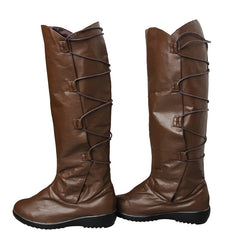 Star Wars 8 The Last Jedi Rey Brown Shoes Cosplay Boots