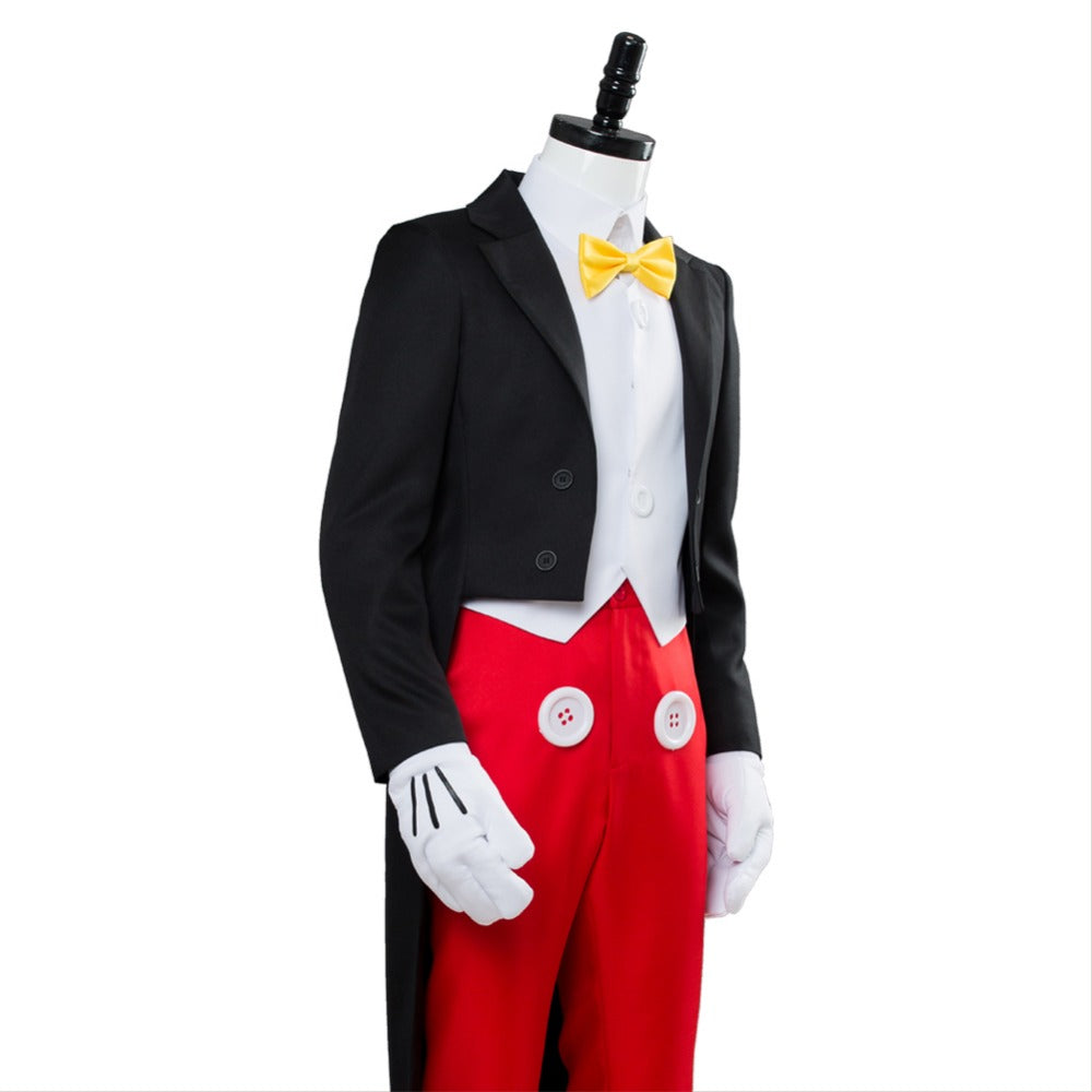 Mickey Mouse Tuxedo Cosplay Costume For Adult