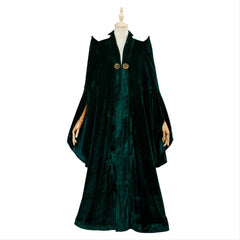Magic Minerva McGonagall Cosplay Costume Green Cloak