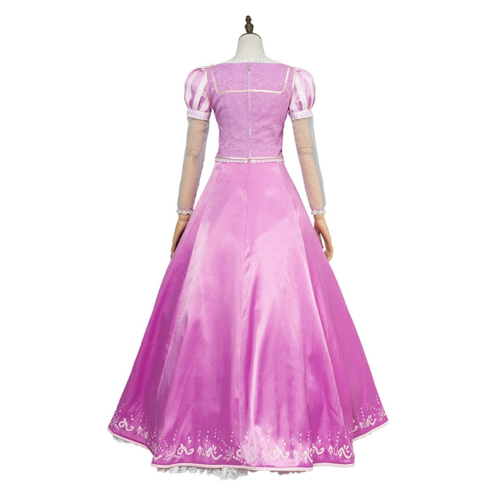 Tangled Princess Rapunzel Dress Cosplay Costume For Adults Girl