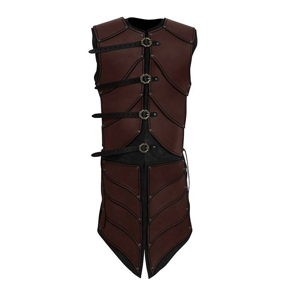 Mens Medieval Renaissance Vest Sleeveless Jacket