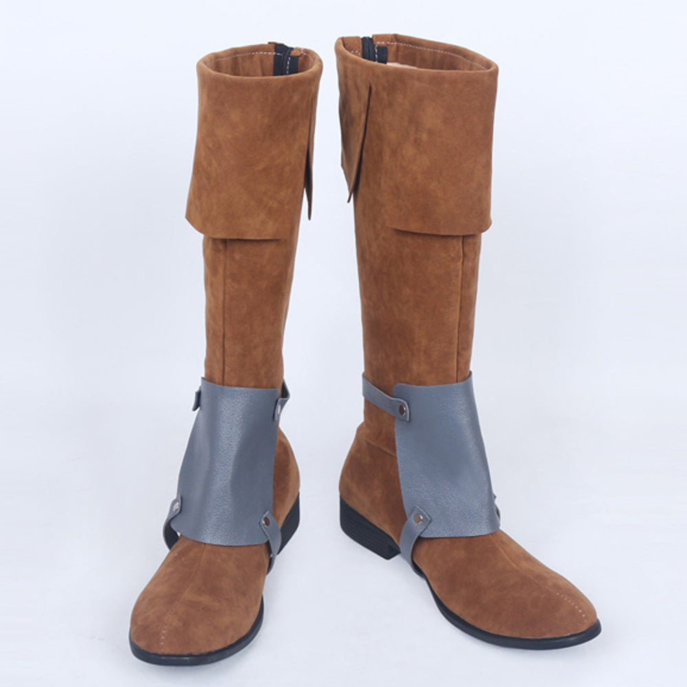 Flynn Rider Cosplay Shoes Game Men Boots Custom Made
