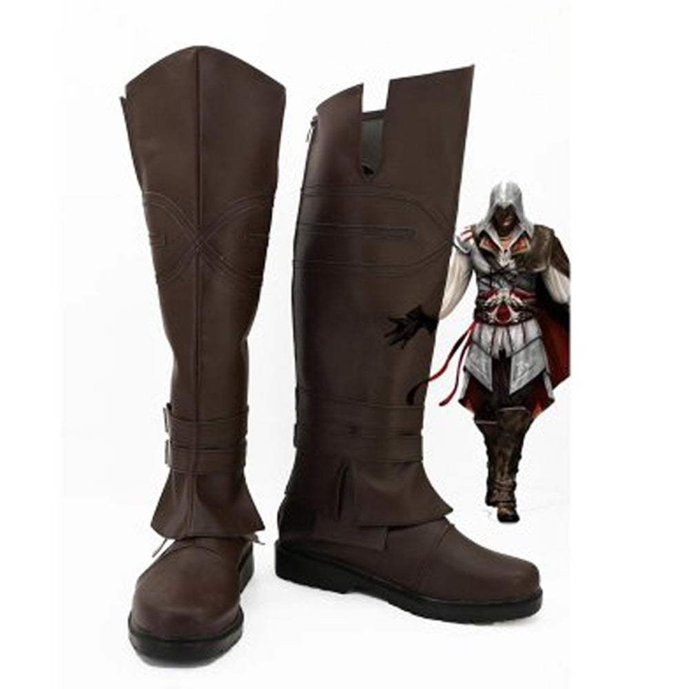 Assassins Creed Ezio Cosplay Boots Men Party Shoes Custom Made