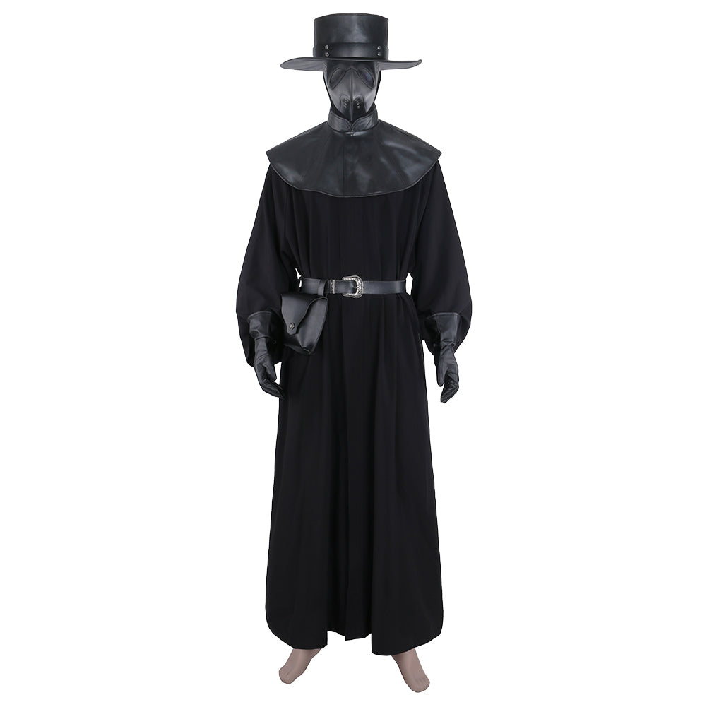 Steampunk Plague Doctor Cosplay Costume Outfit