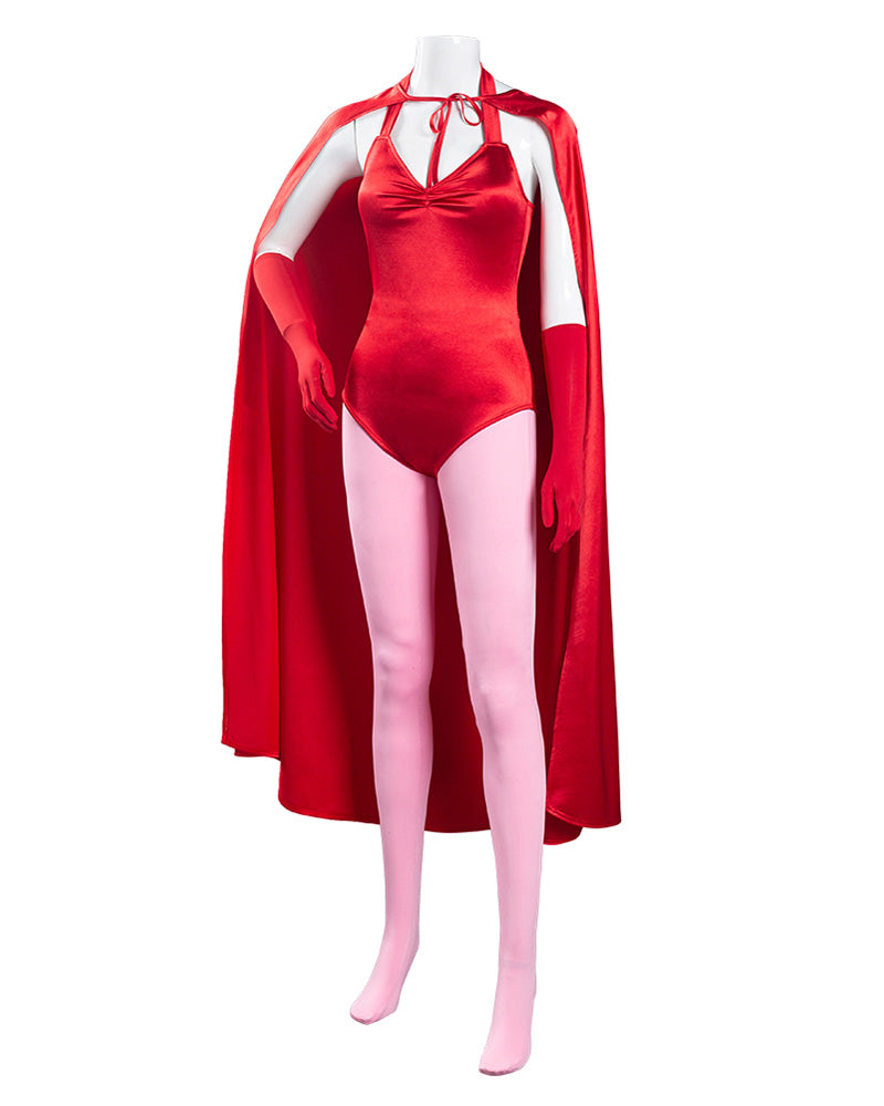 Wanda Vision Scarlet Witch Wanda Maximoff Cosplay Costume