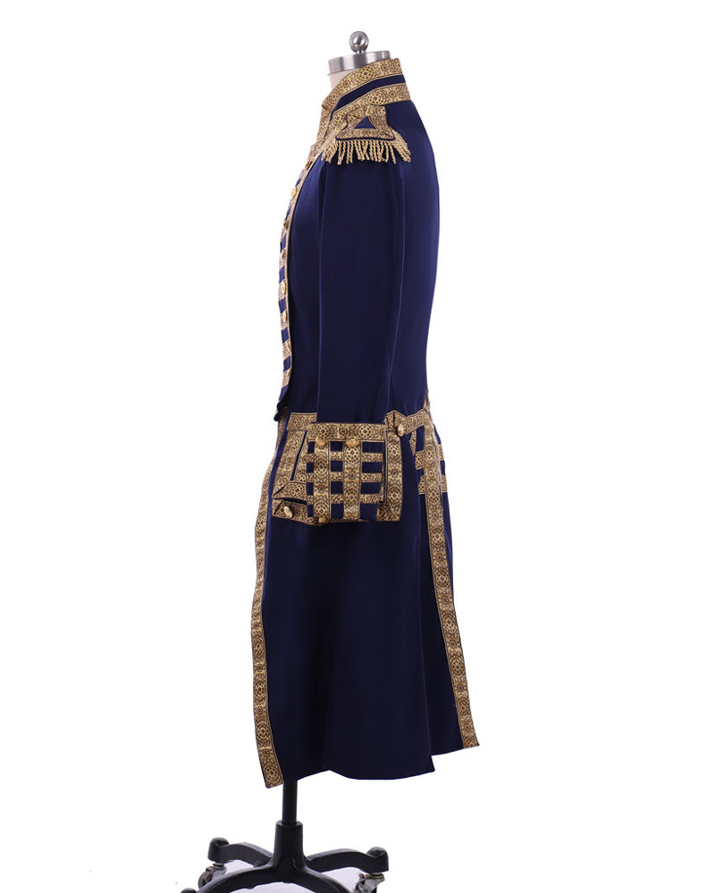 Mens 18th Century Tuxedo Royal Military Costume Colonial Jacket