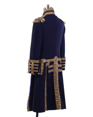 Mens 18th Century Tuxedo Royal Military Costume Colonial Jacket