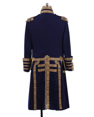 Mens 18th Century Tuxedo Royal Military Costume Colonial Jacket