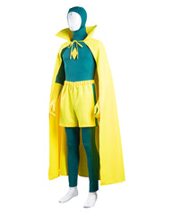 Wanda Vision Vision Cosplay Costume Jumpsuit Cloak