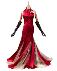 Cruella Red Dress Cruella De Vil Cosplay Costume