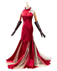 Cruella Red Dress Cruella De Vil Cosplay Costume