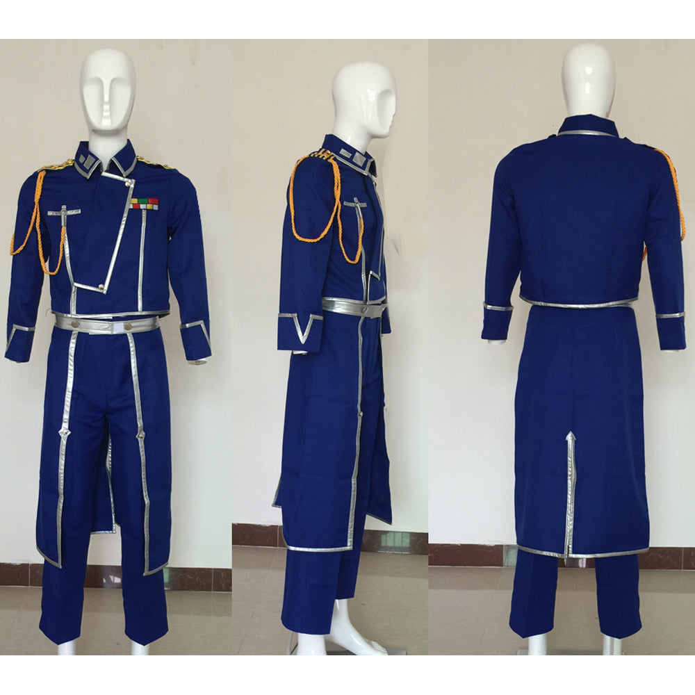 Fullmetal Alchemist Colonel Roy Mustang Military Cosplay Costume