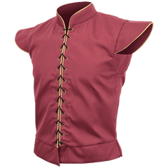 Retro Doublet Medieval Renaissance Gothic Red Vest Cosplay Costume
