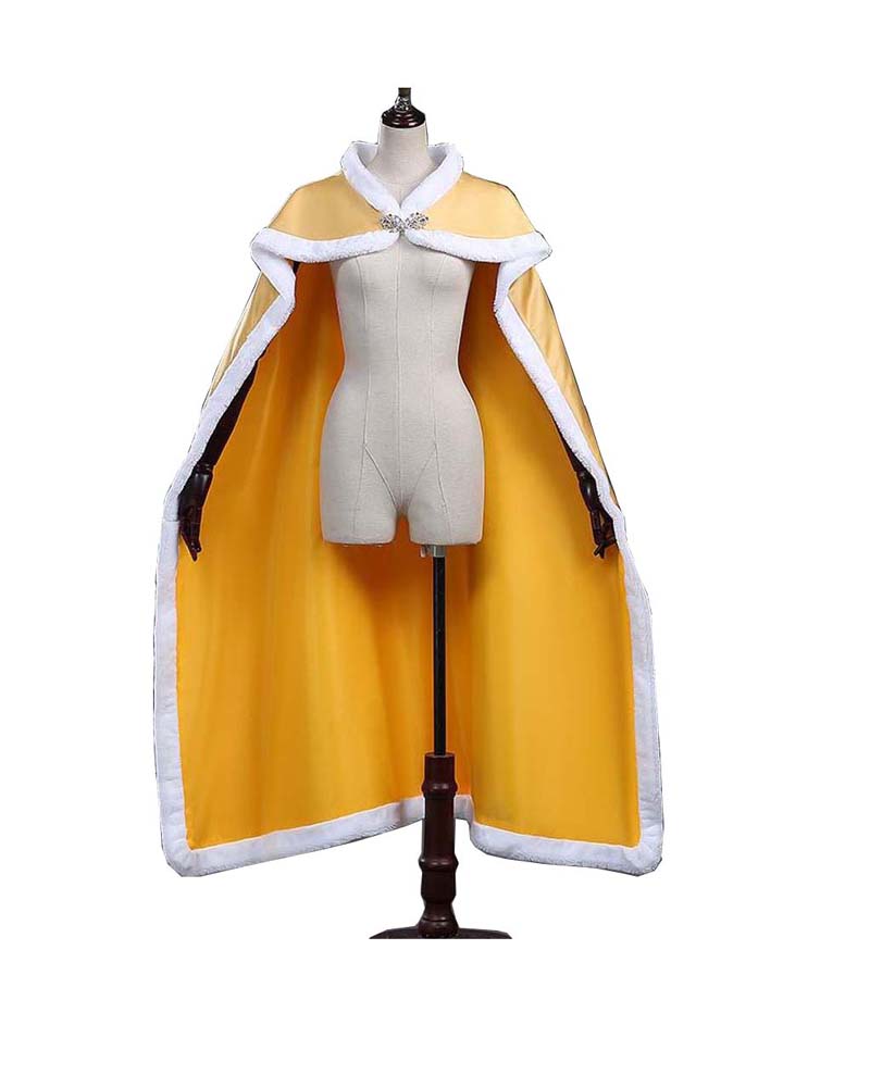 Adult Princess Belle Costume Yellow Cosplay Dress