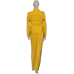 Kill Bill The Bride Cosplay Costume Yellow Jumpsuit